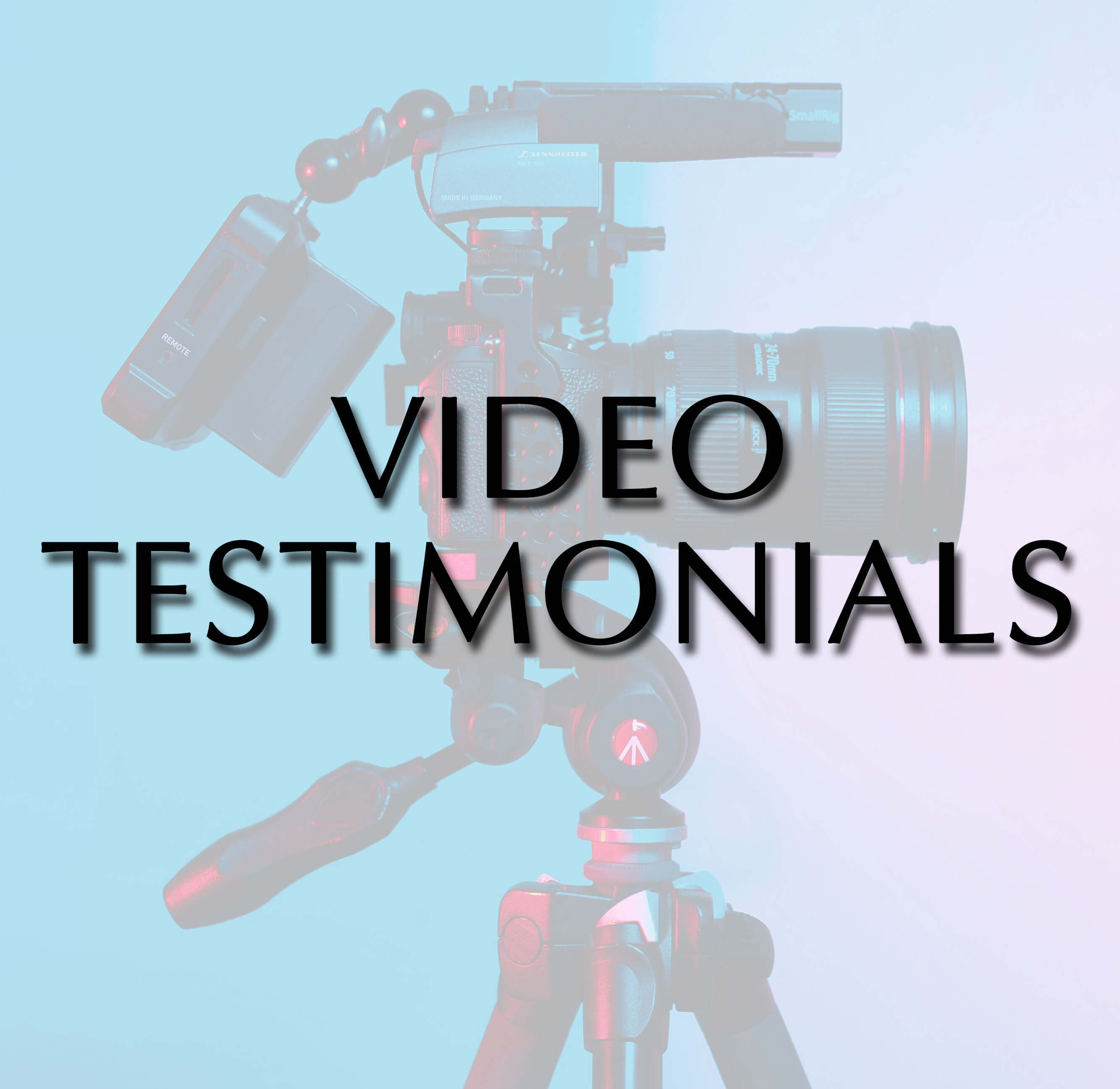 video camera graphic for testimonials