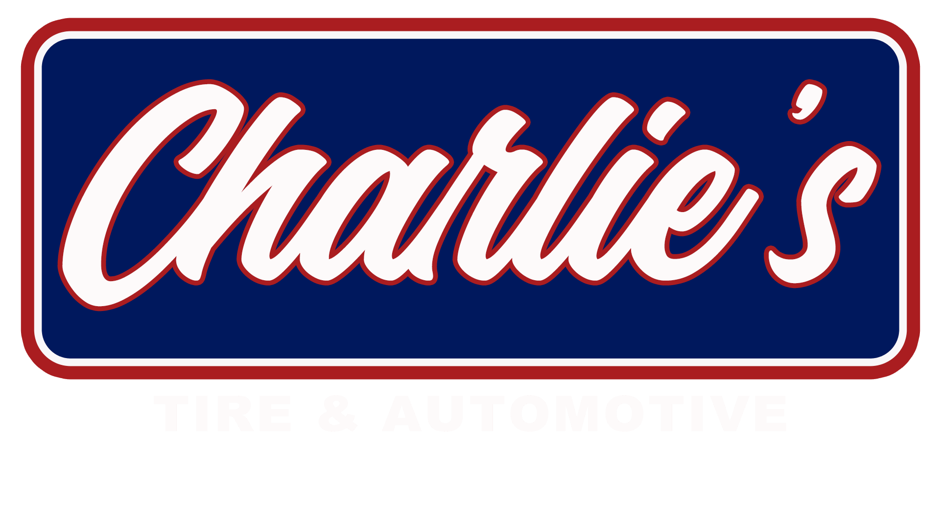 Charlie's Official Logo Sign - Tire Center copy