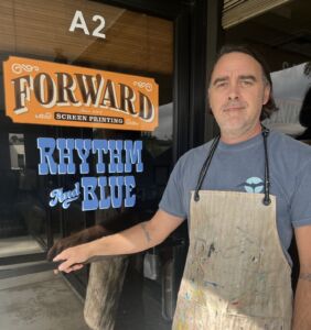 Sean Tully, owner of Forward Screen Printing