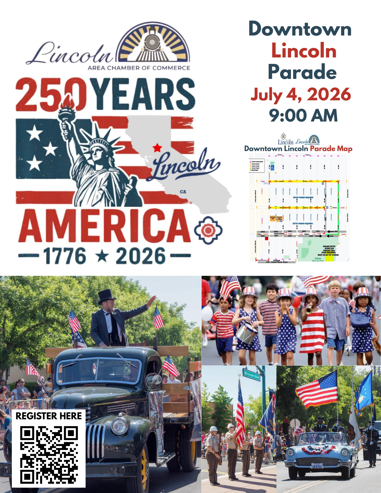 2026_4th of July Parade flyer with QR code