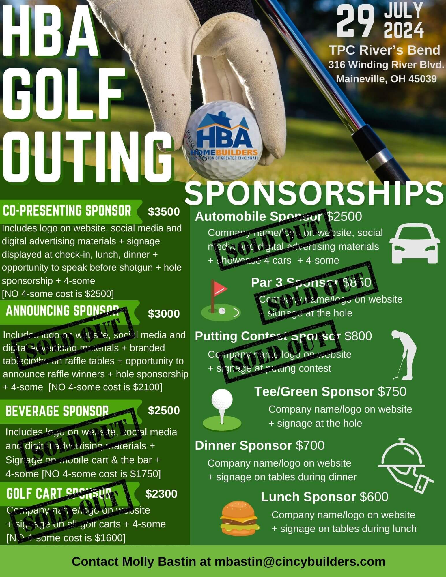 HBA Golf Outing Sponsorship Flyer Updated 06132024