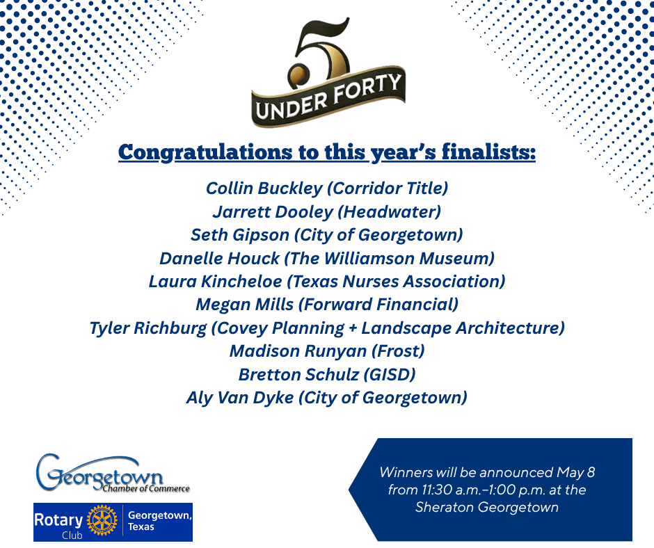 5 Under 40 Finalists