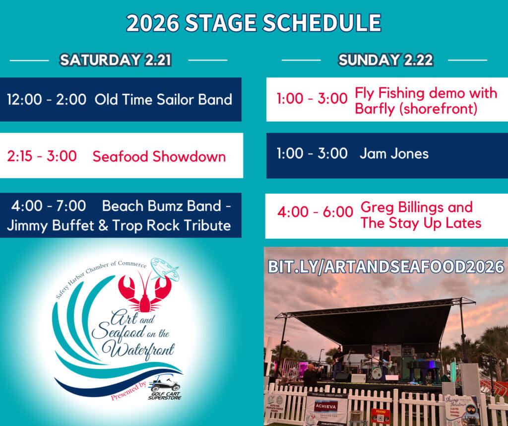 2026 Art and Seafood Entertainment Lineup 2026 Art and Seafood Entertainment Lineup
