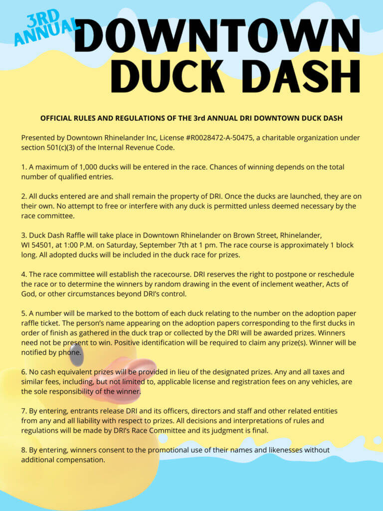 2024 Duck Dash Rules