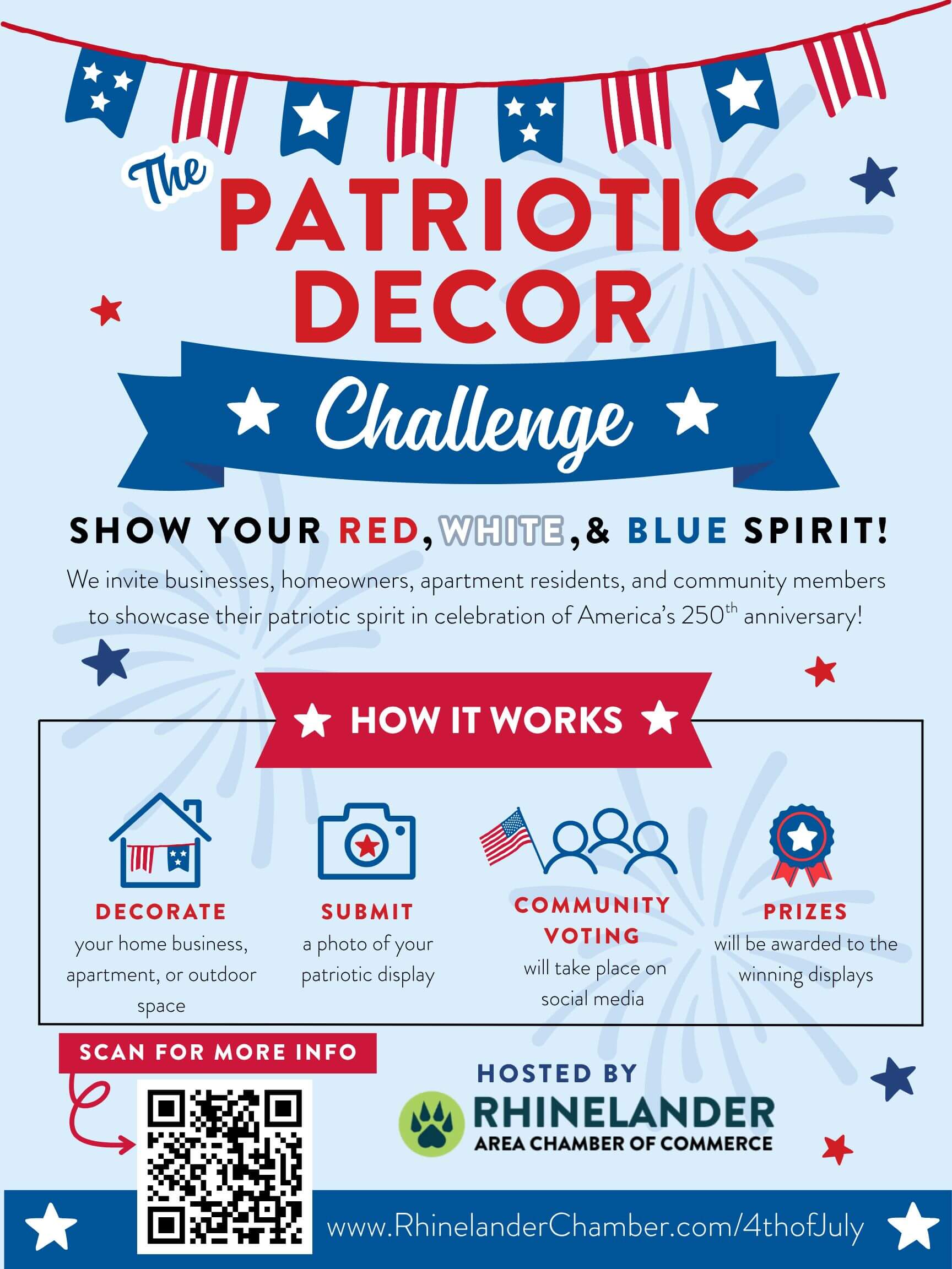 Rhinelander Patriotic Decor Challenge