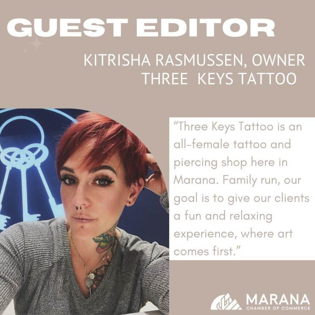 Kitrisha Rasmussen - Three Keys Tattoo