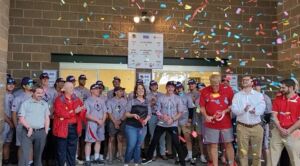 Casper Spuds Baseball ribbon cutting