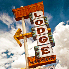 Motel lodge sign