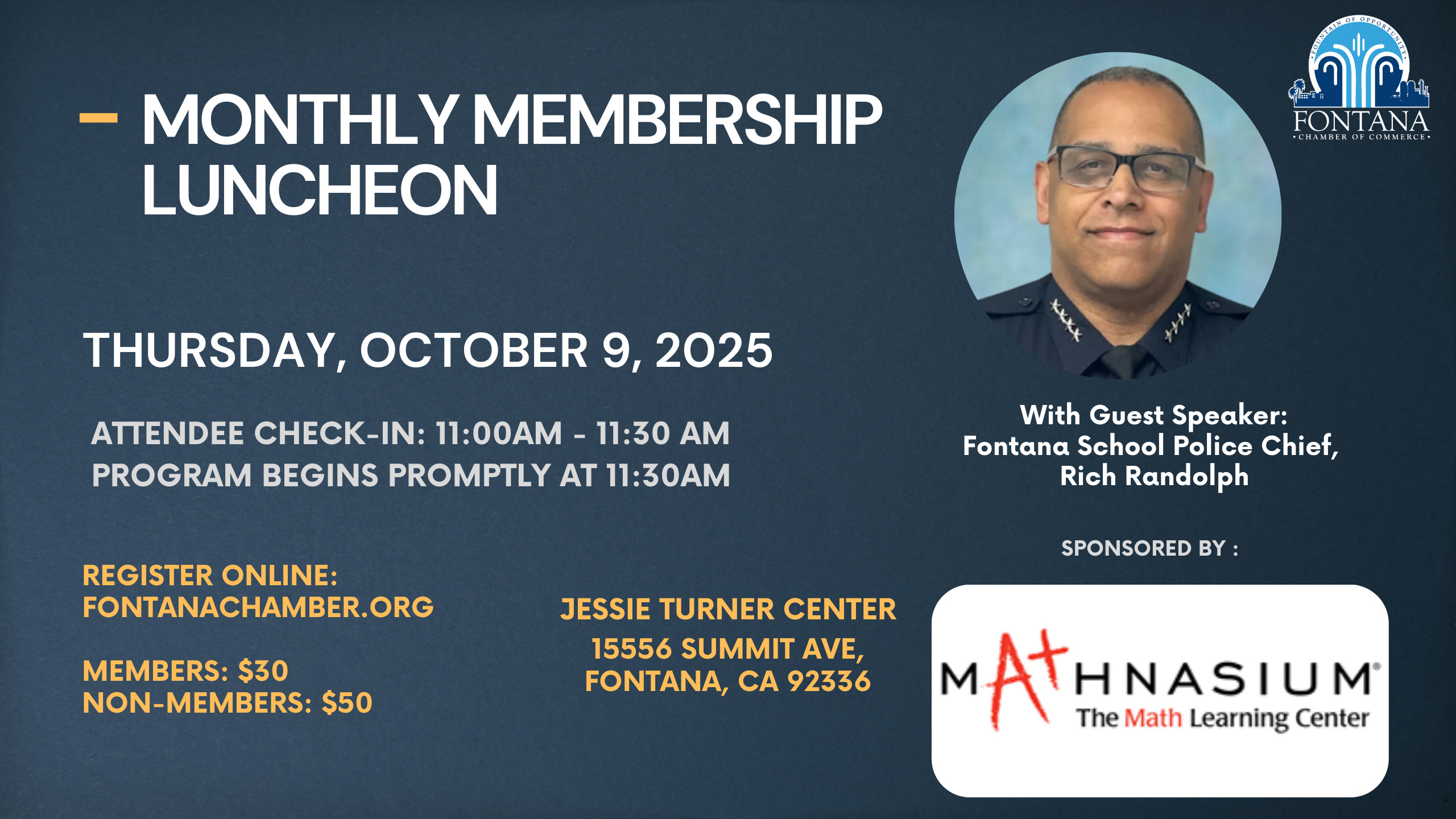 October 2025 Luncheon Flyer