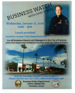 Fontana PD Business Watch
