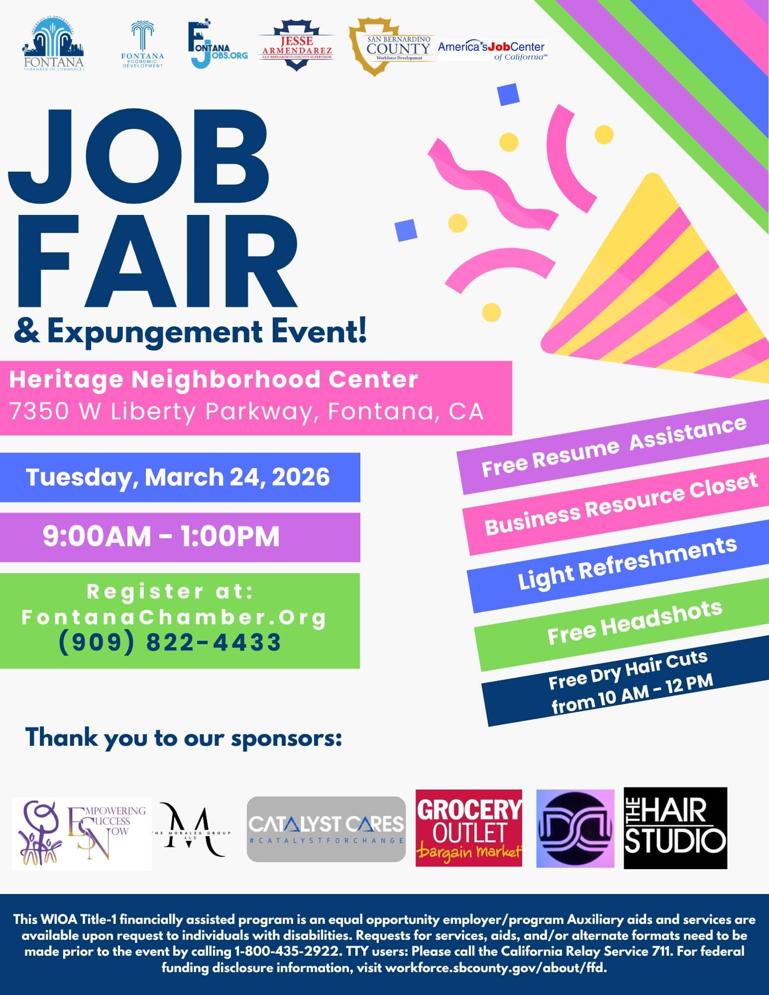 March Job Fair Flyer - English