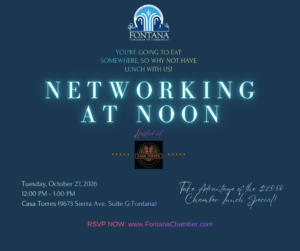 Networking at Noon Event Flyer