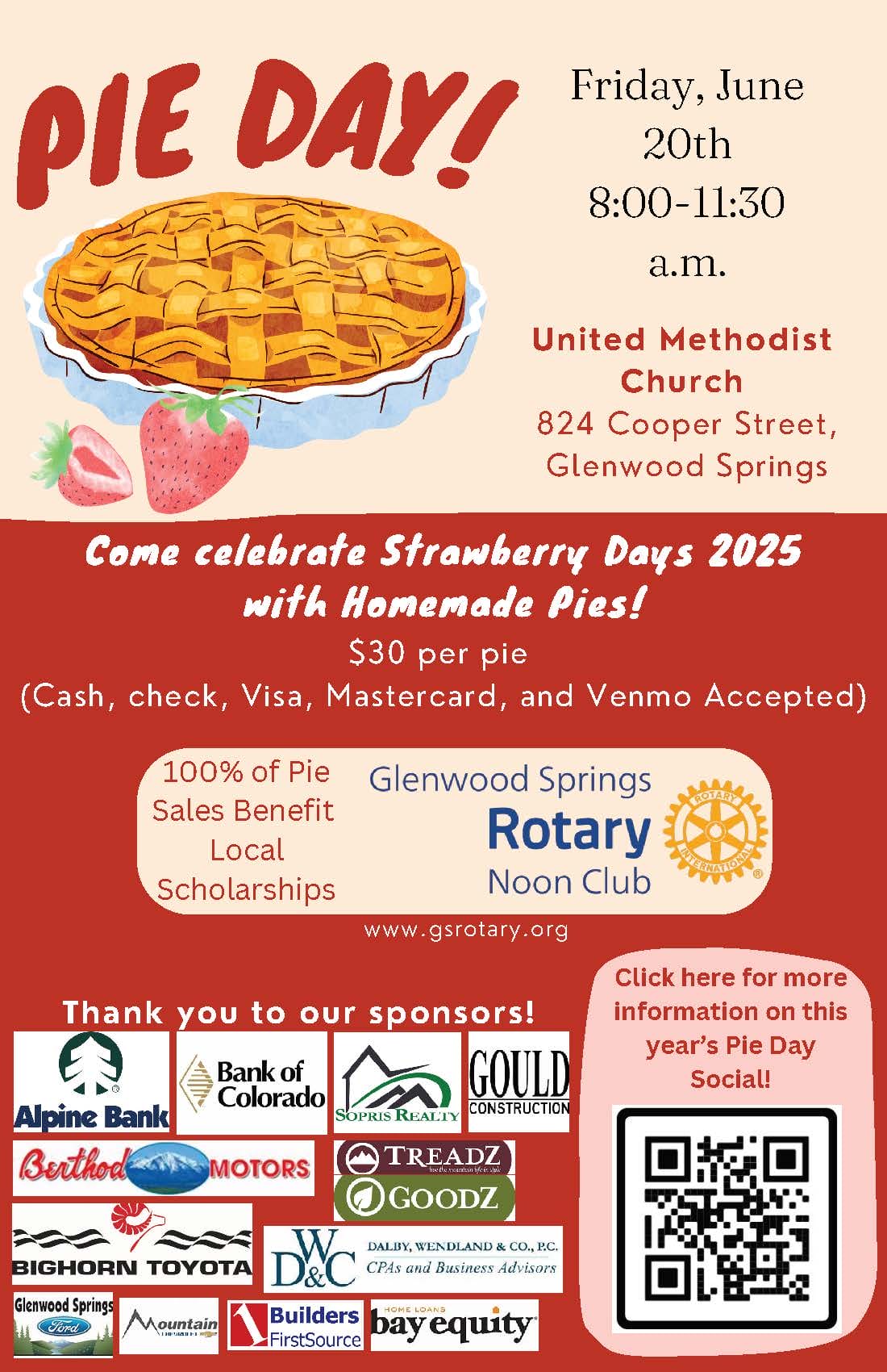 Pie Day Flyer 2025 With Sponsors Pie Day Flyer 2025 With Sponsors