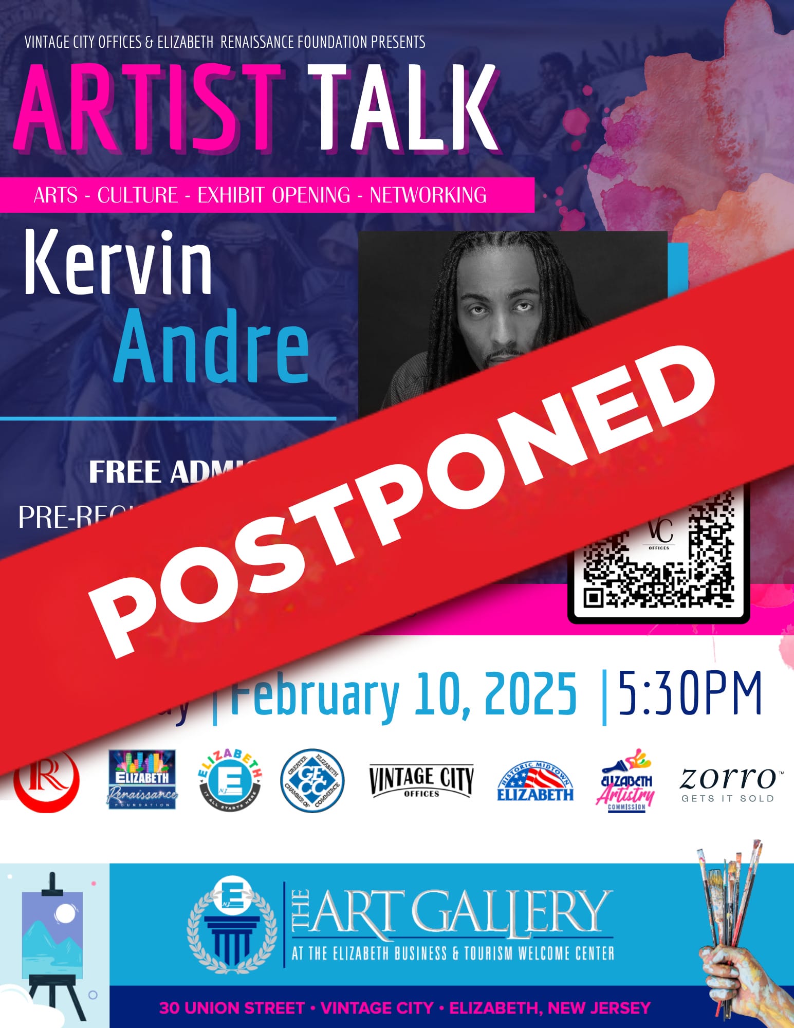 Kervin Andre Event POSTPONED