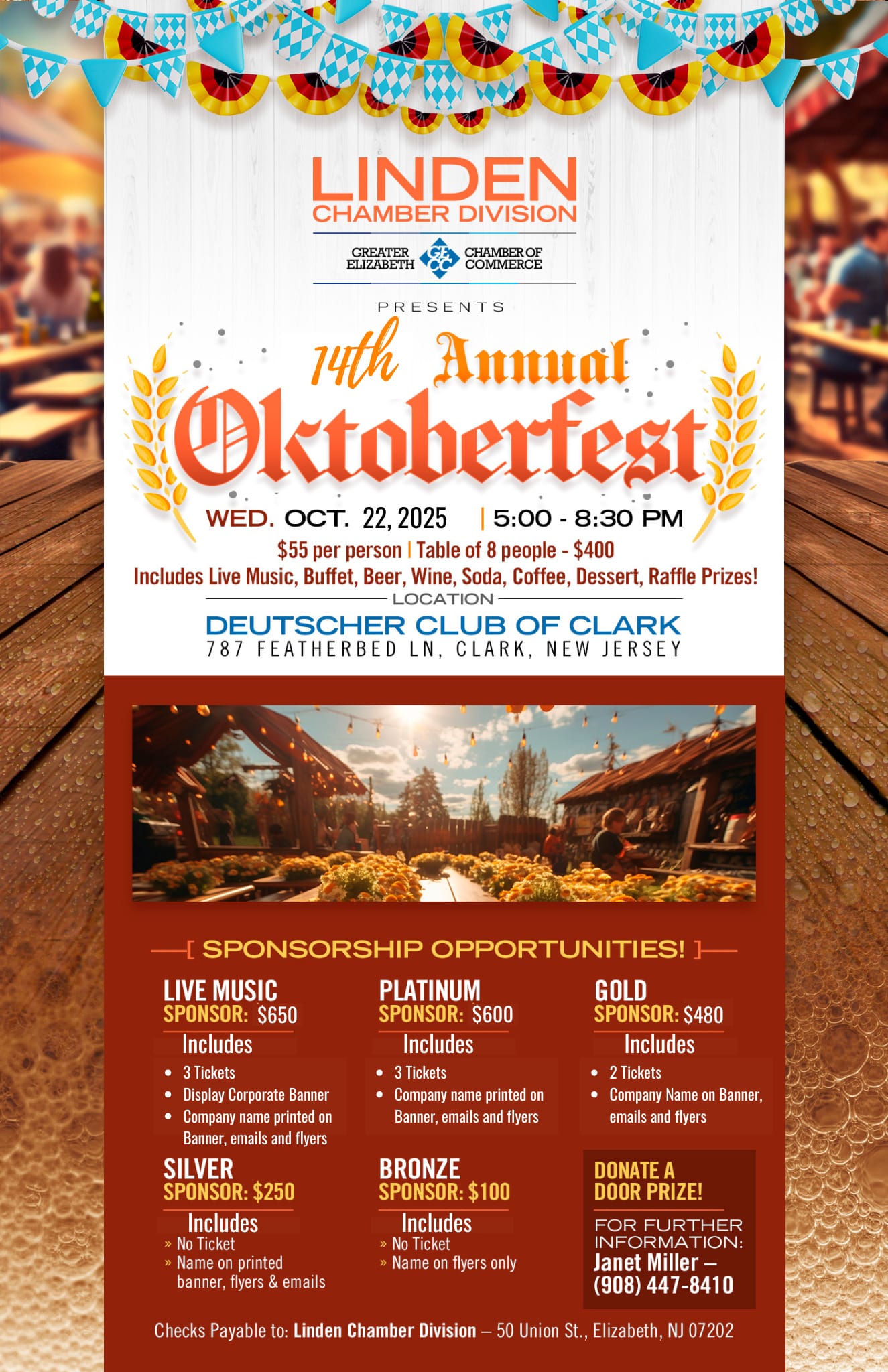 Linden Chamber 14th Annual Oktoberfest 2025
