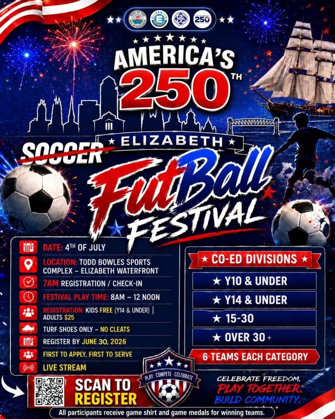 4th of July Futball Festival Flyer (2)