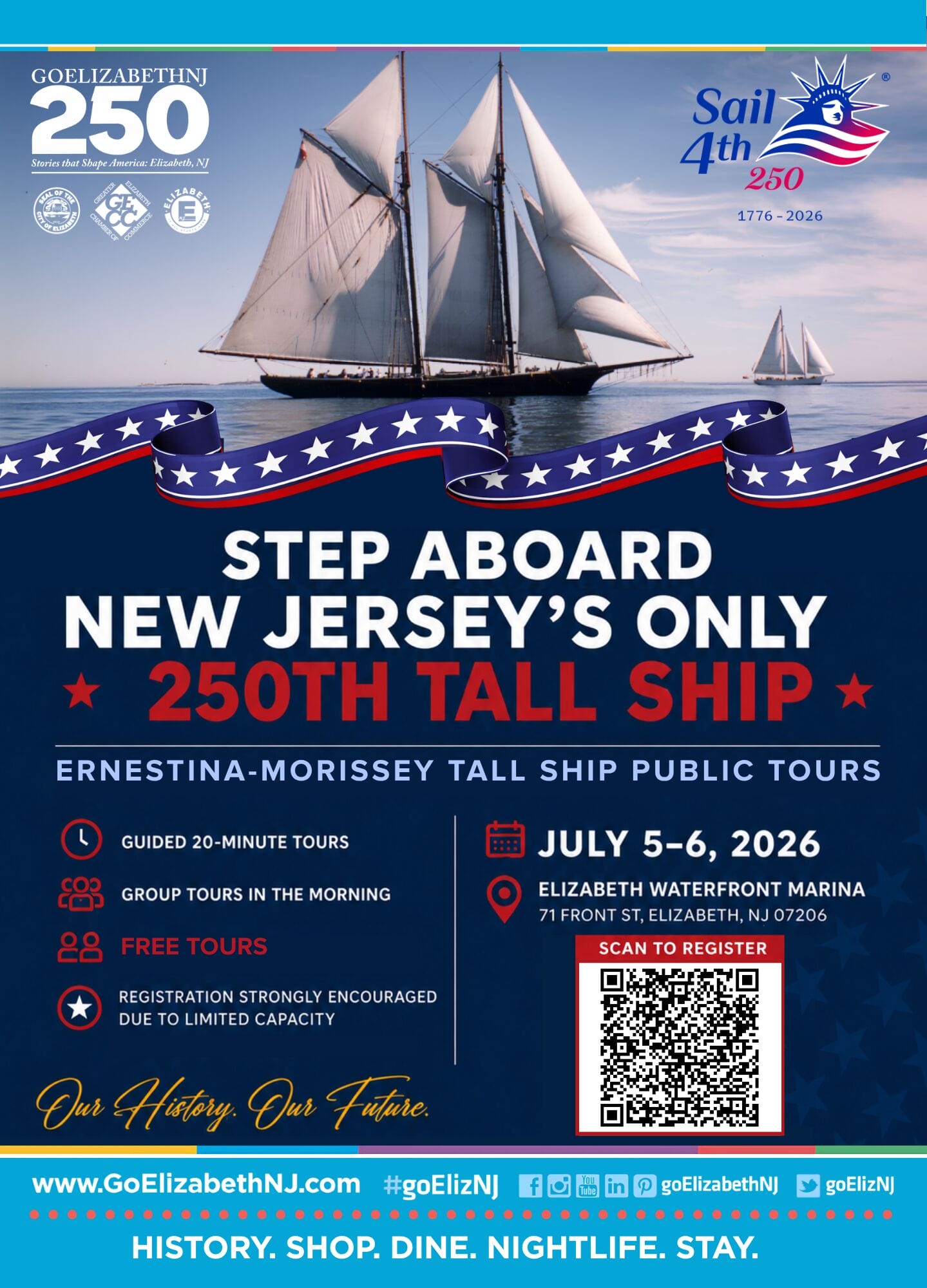 Tall Ship Postcard FRONT