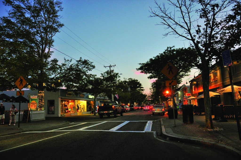 main street at night