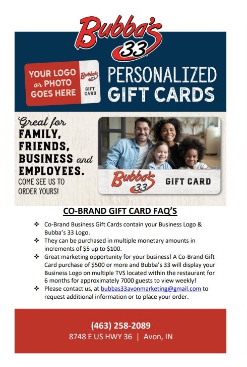 co-brand gift cards