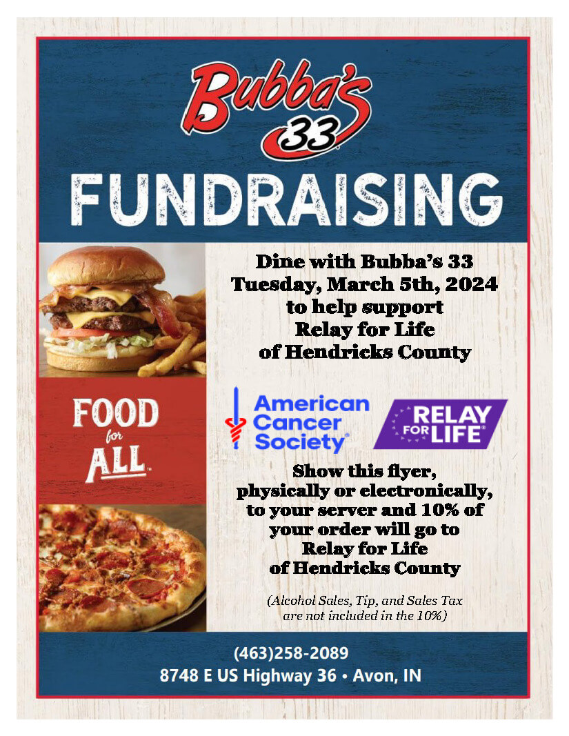 Dine to Donate- Relay for Life of Hendricks County