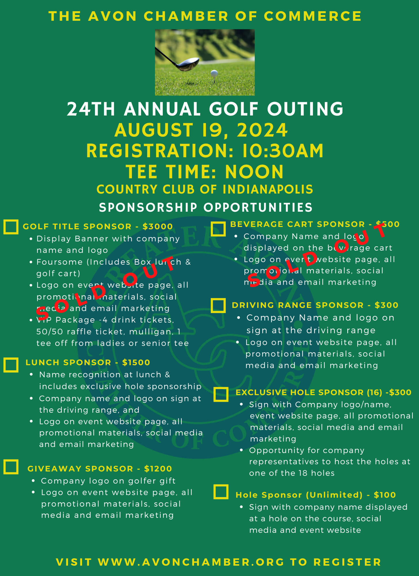 2024 Golf Outing Sponsorship Opportunities (2)