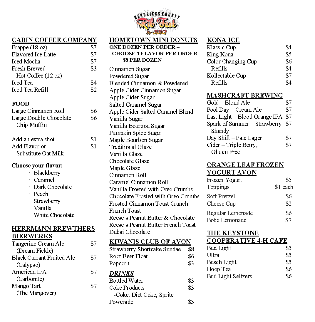 2025 RF 4 x 4 DESSERT & DRINK MENU Sign 2025 RF 4 x 4 DESSERT & DRINK MENU Sign