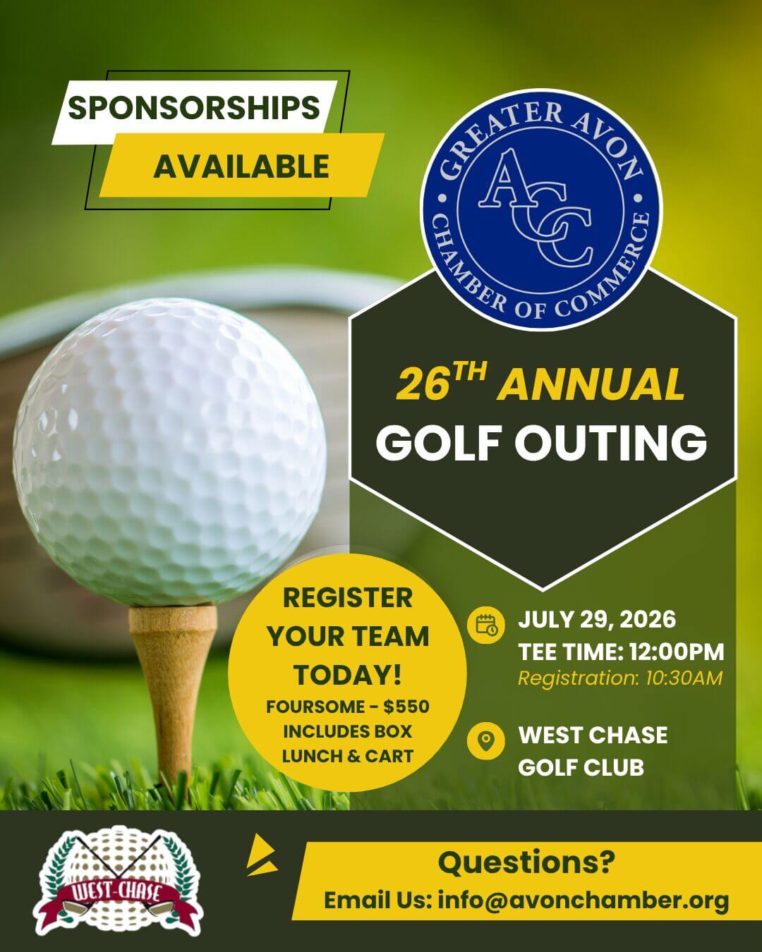 2026 Golf Outing Info