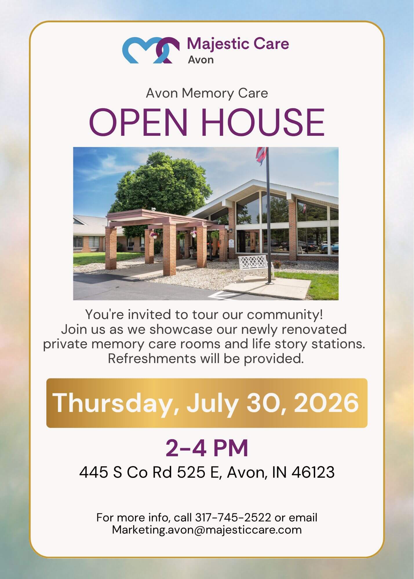 Avon Memory Care Open House Avon Memory Care Open House