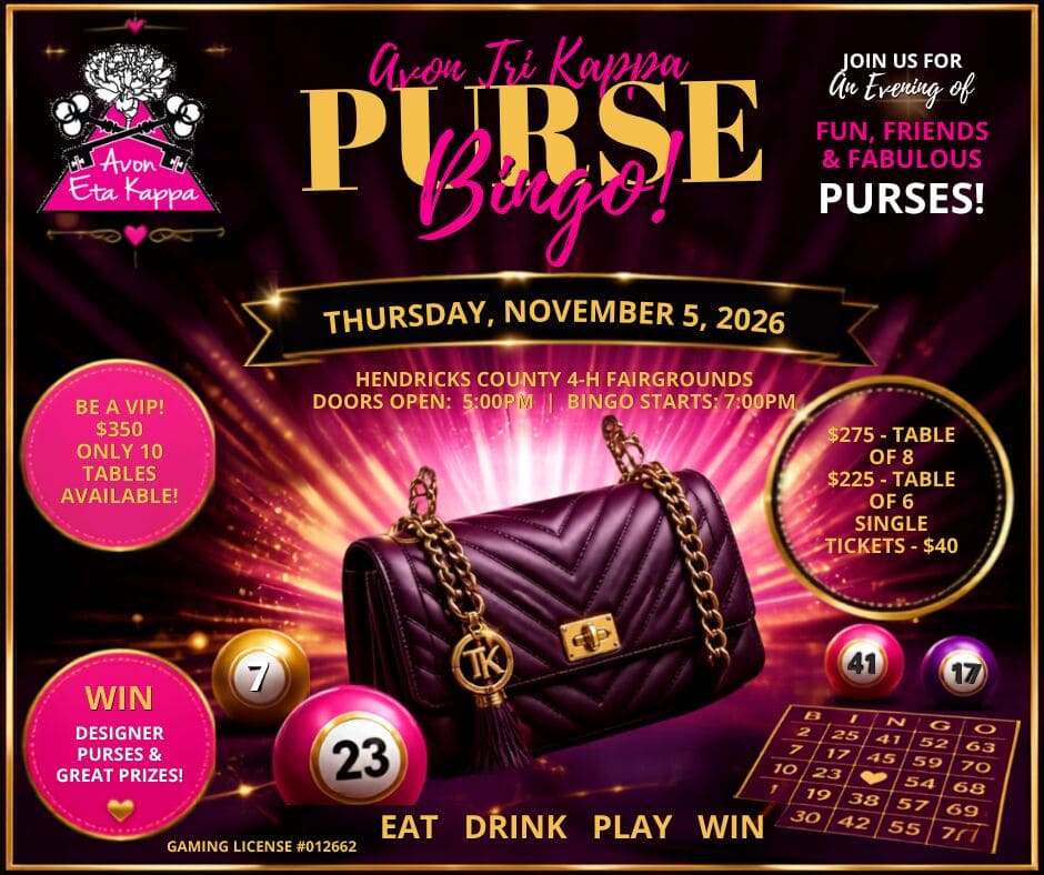 Purse Bingo Flyer Design