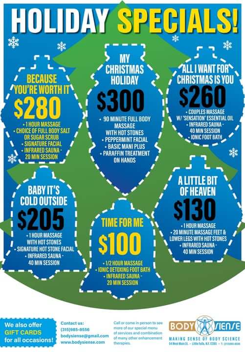 Body Siense Holiday Specials