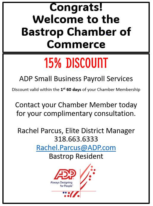 ADP Bastrop Chamber Discount