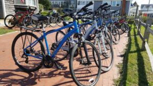 Bikes at Anderson's in Oak Bluffs by Monique Belair