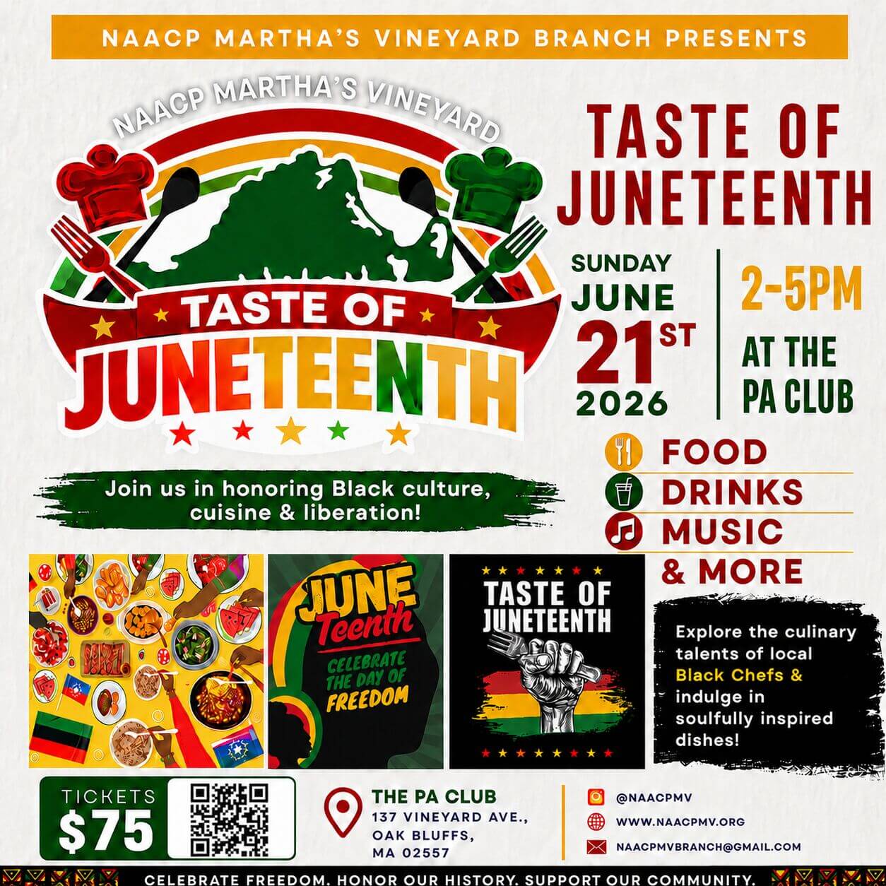 Juneteenth Flyer with QR Code