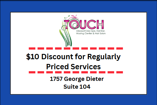 TOUCH Discount Day Spa, Nail Bar, Waxing Center, and Hair Salon