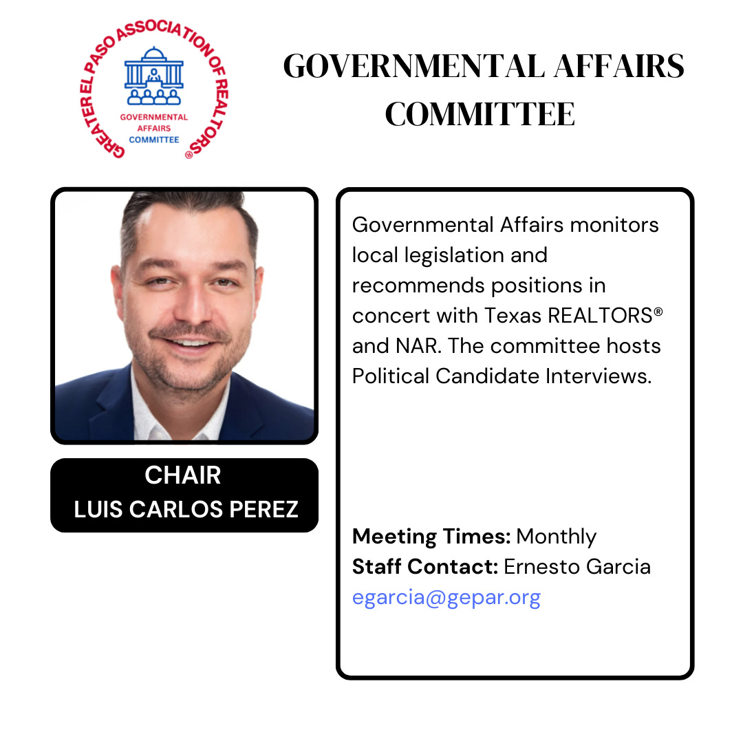 Governmental Affairs Committee Governmental Affairs Committee