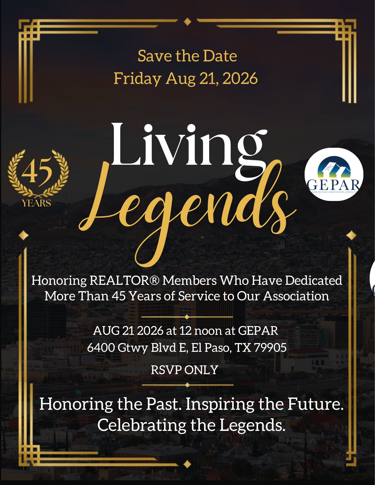 Premium Living Legends Save-the-Date