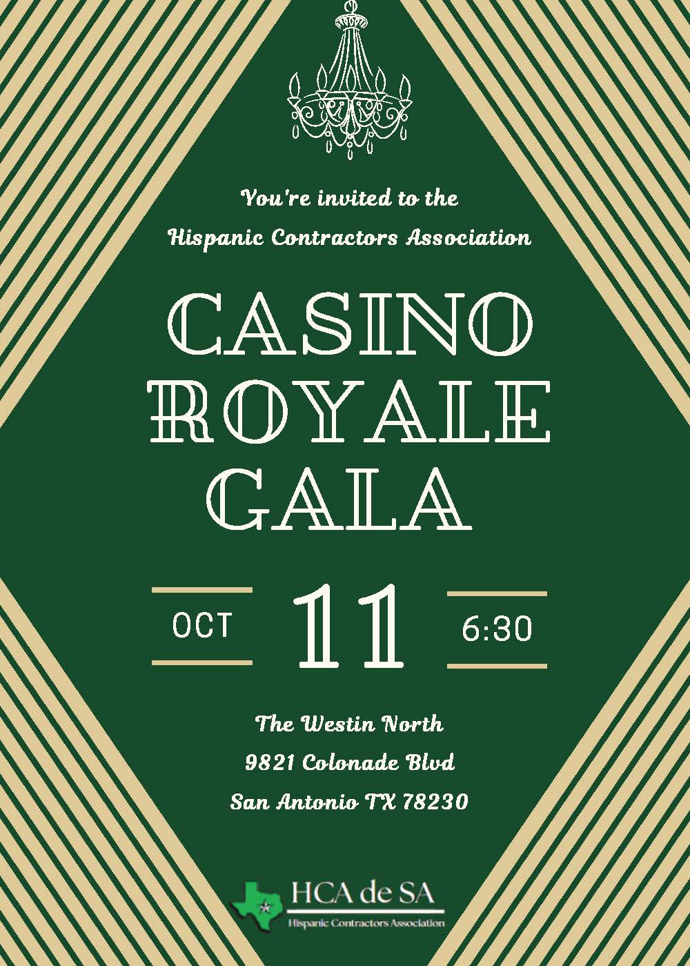 Gala Final Invite - Green Backdrop