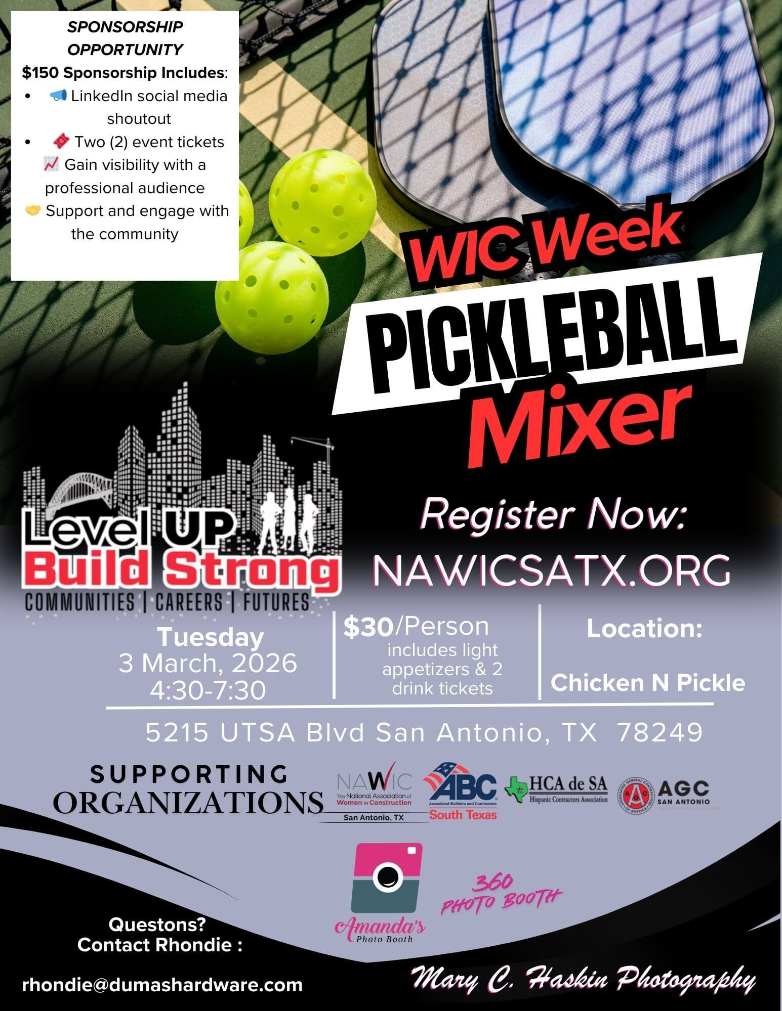 NEWWIC Week PickeBall Mixer 3.3.26