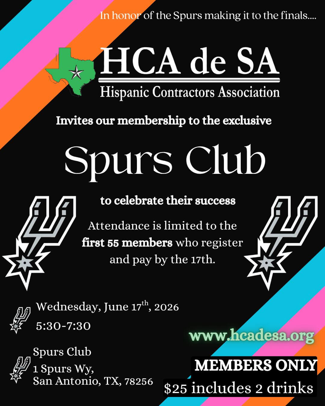 Spur's Club Flyer