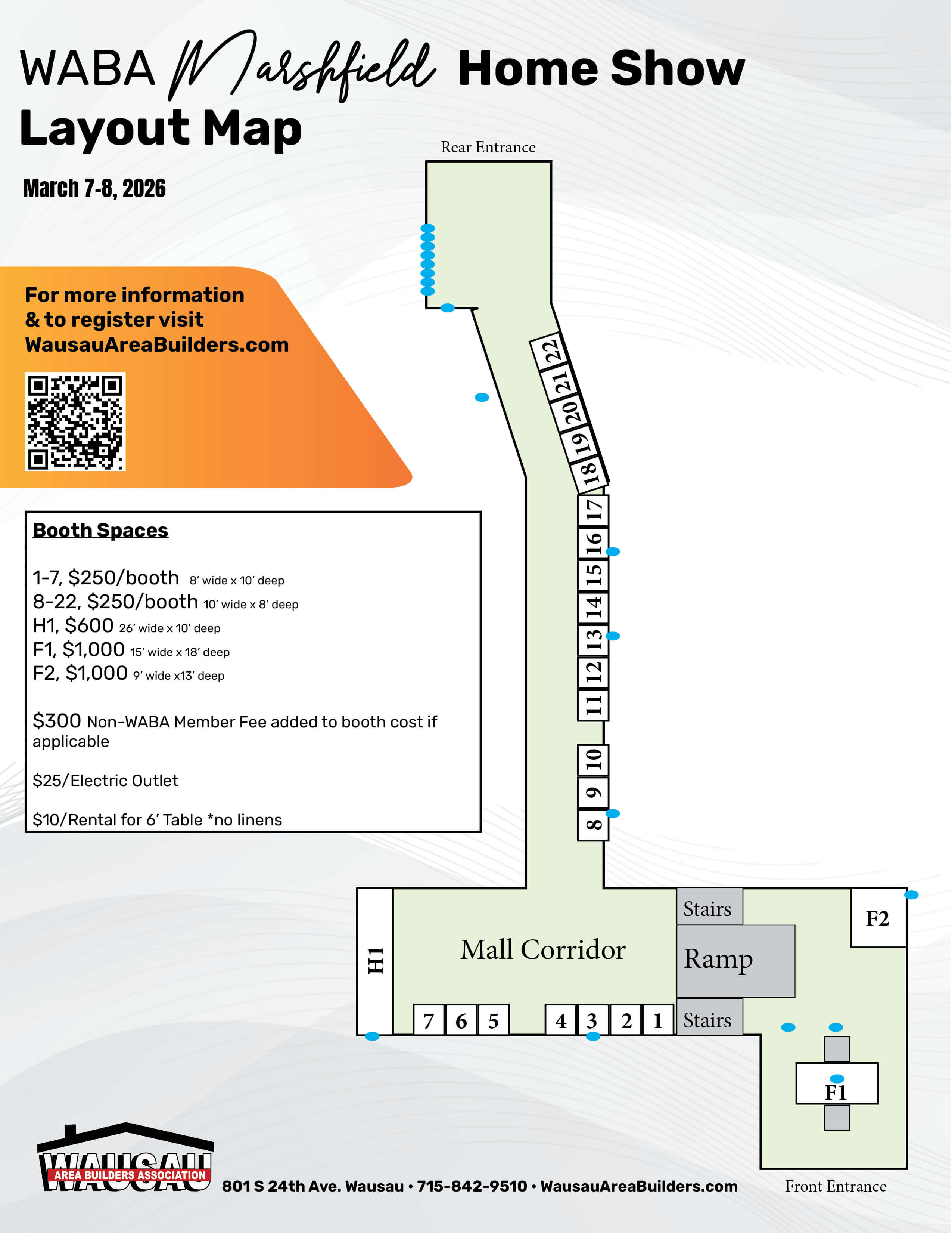 2026_WABA Marshfied Mall Layout Map