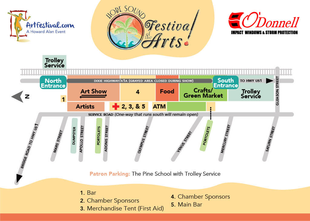 HS Festival of the Arts Map 2024
