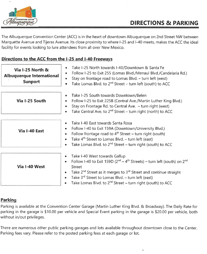 Directions and Parking