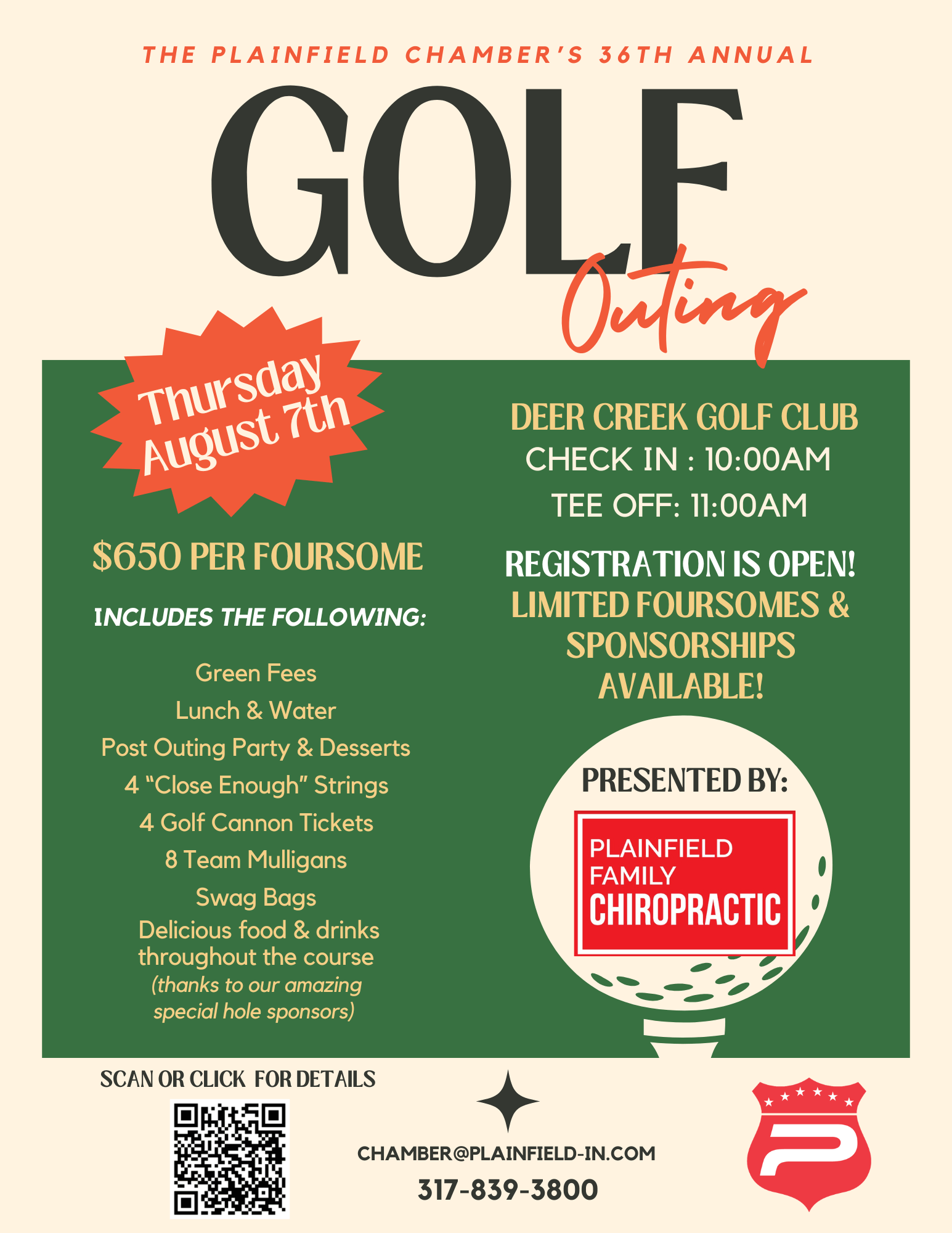 2025 Golf Outing Flyer