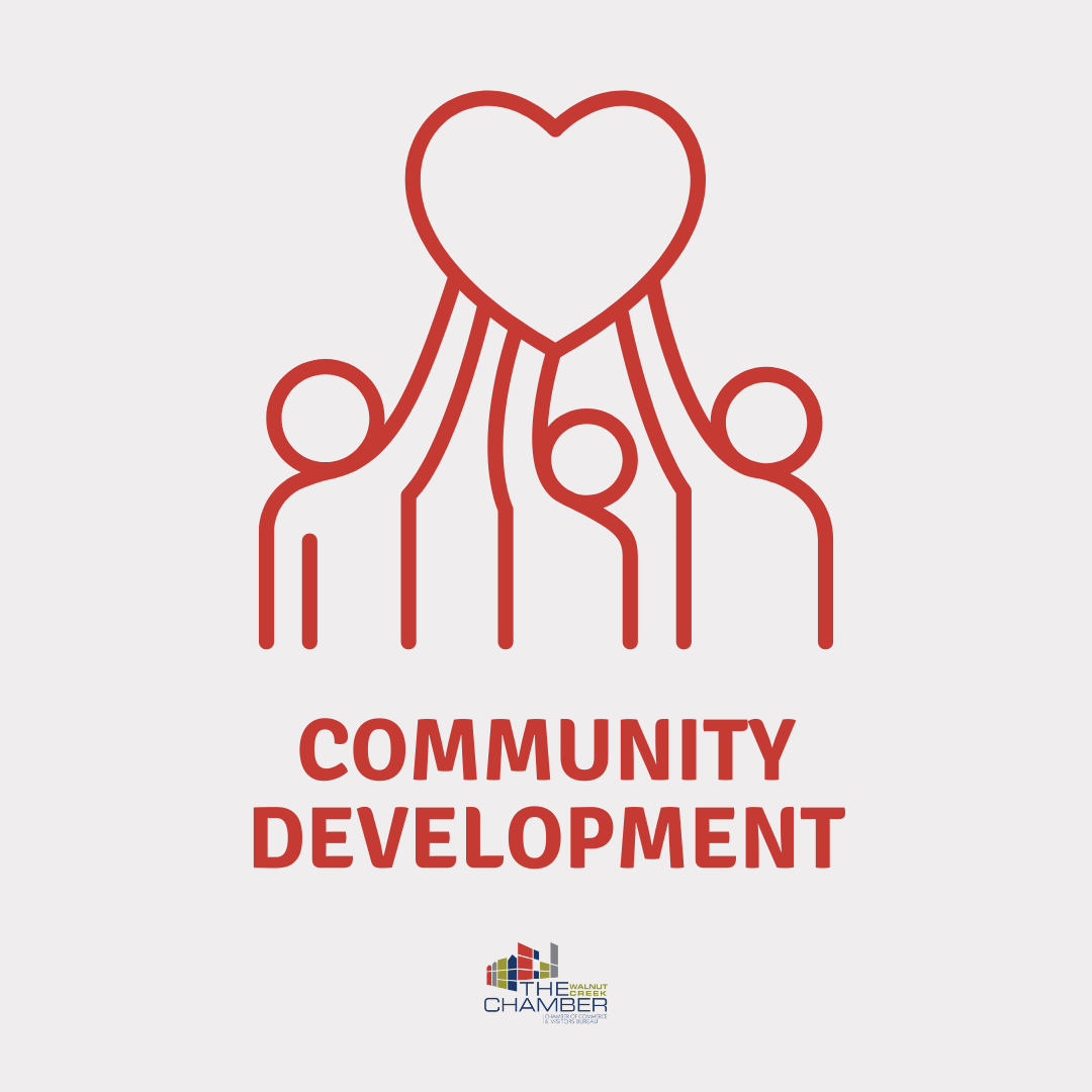 Community Development icon, Walnut Creek Chamber of Commerce logo