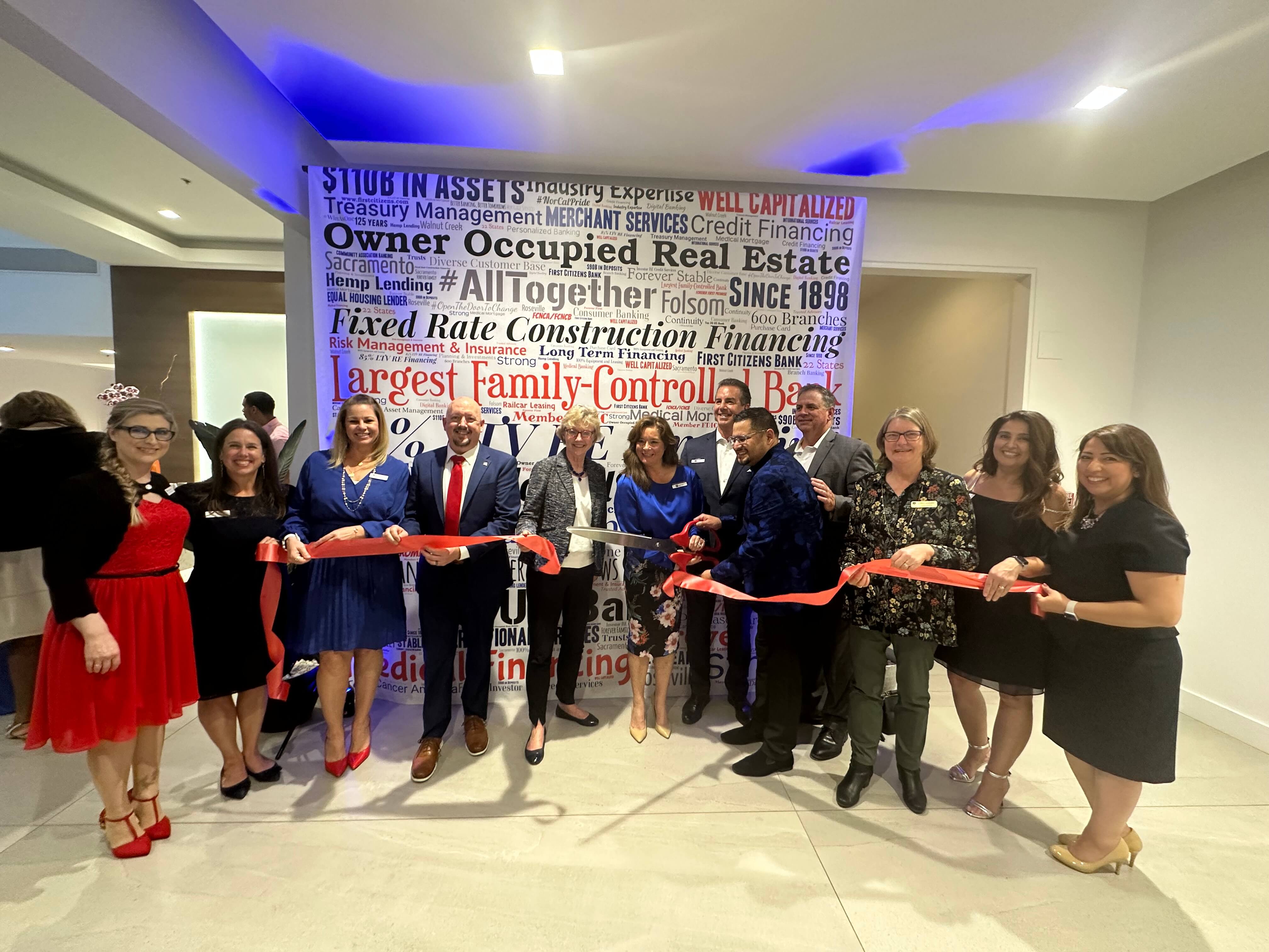 Group for First Citizens Bank Ribbon Cutting