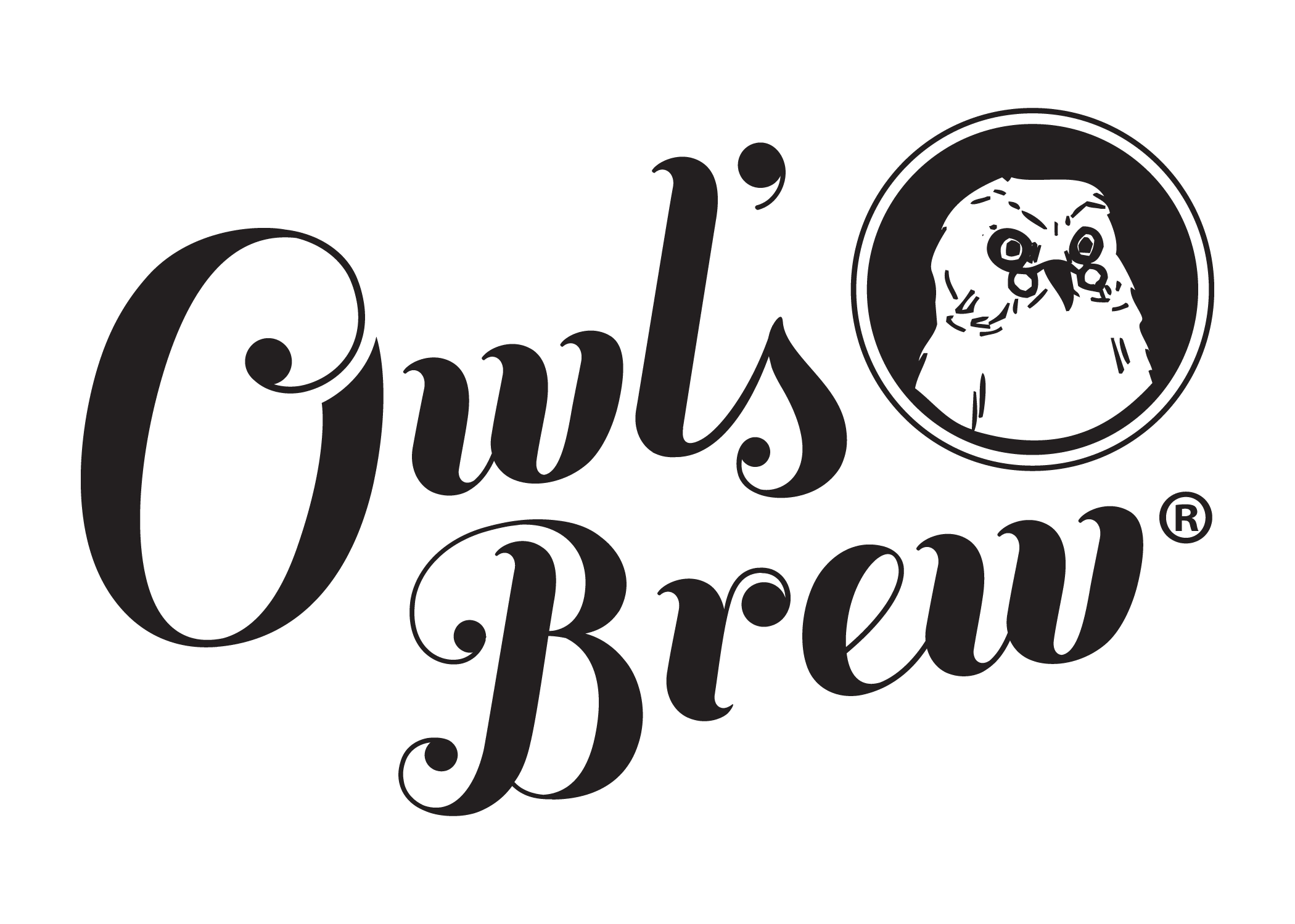 Owls Brew Logo Black