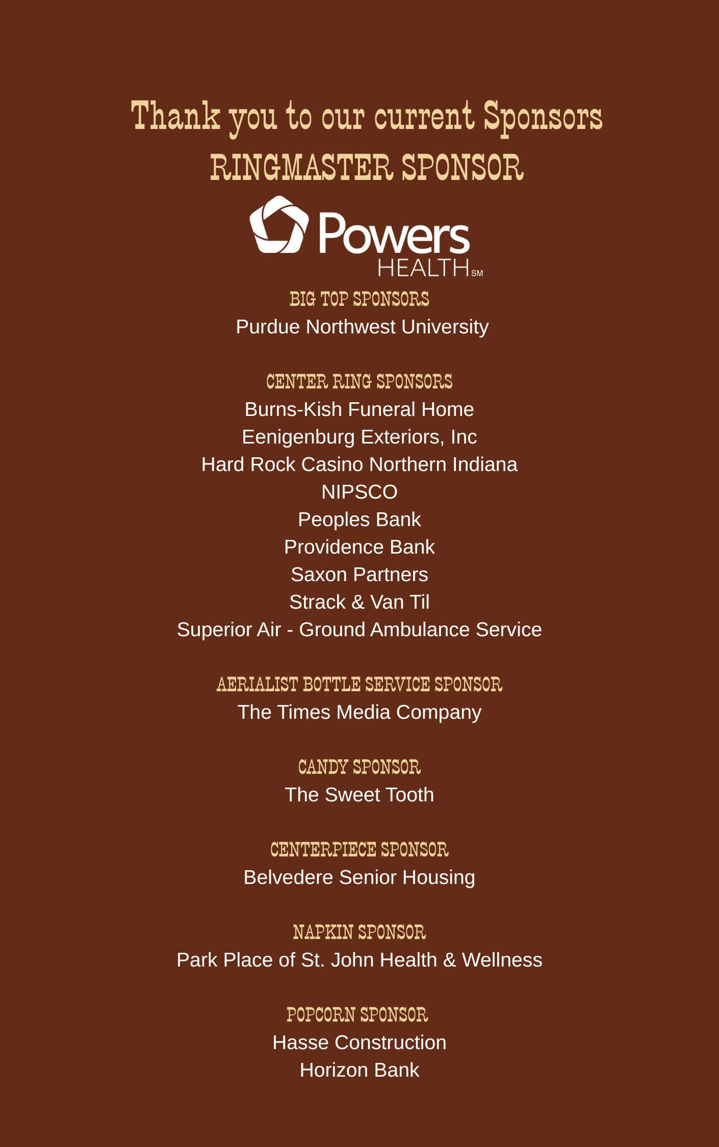 updated 2026 sponsors