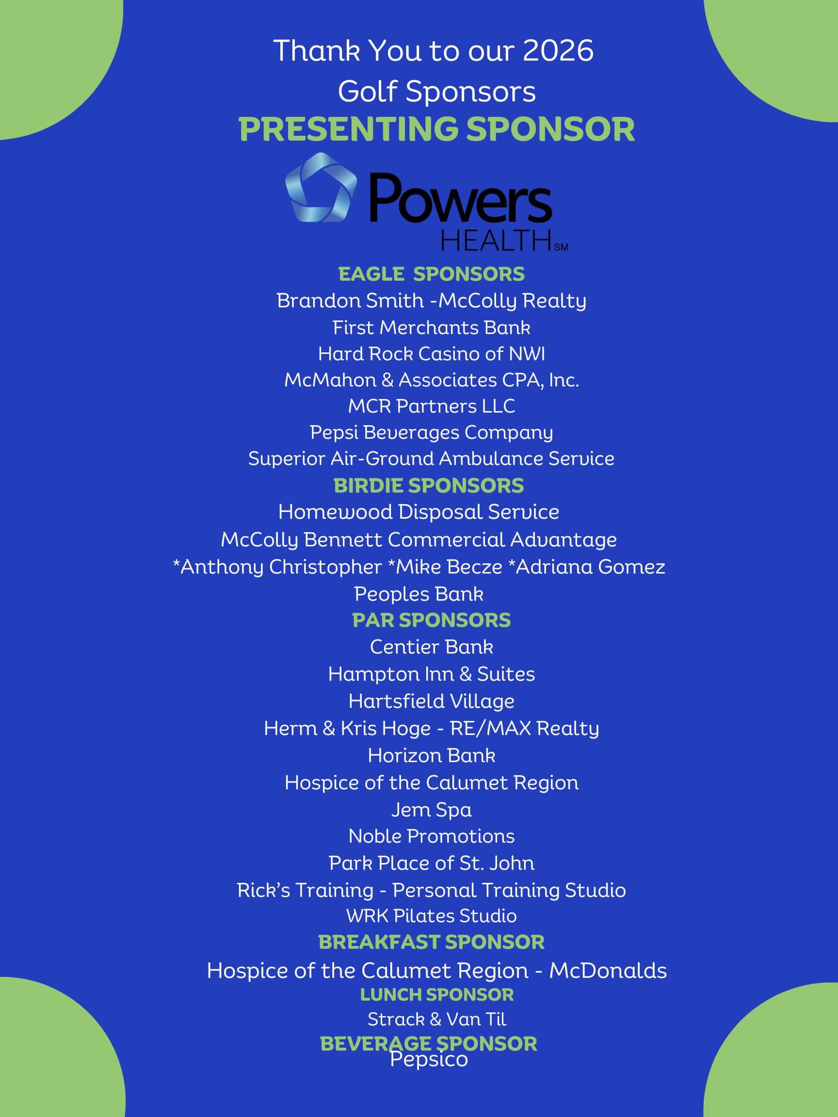 corrected sponsors