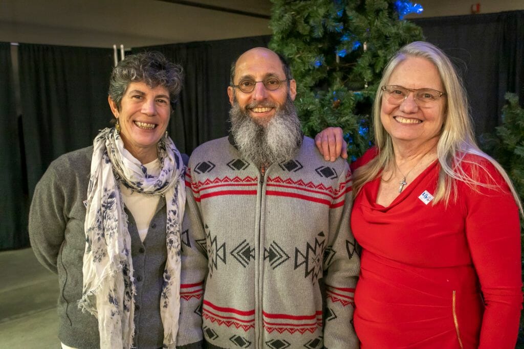 George Award recipients at the 2023 Annual Meeting and Banquet.  Pictured left to right: Sue Stein, Dan Stein, and Constance Waisanen.