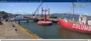 Live Astoria waterfront webcam overlooking the Columbia River and Astoria-Megler Bridge